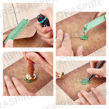 8PCS Wax Seal Sticks with Envelopes and Pendants Kit(8 Colours)
