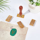 4PCS Rectangle Wax Seal Stamp Set(Plants)