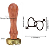 Heart Ice Stamp Wood Handle Wax Seal Stamp