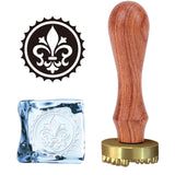 Lily Ice Stamp Wood Handle Wax Seal Stamp