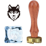 Wolf Ice Stamp Wood Handle Wax Seal Stamp