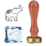 Elephant Ice Stamp Wood Handle Wax Seal Stamp