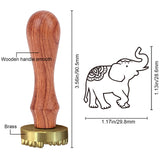 Elephant Ice Stamp Wood Handle Wax Seal Stamp