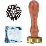 Lion Ice Stamp Wood Handle Wax Seal Stamp