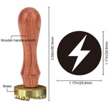 Lightning Ice Stamp Wood Handle Wax Seal Stamp