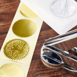 300pcs 2 Colors Gold Embossed Foil Blank Certificate Self-Adhesive Sealing Stickers