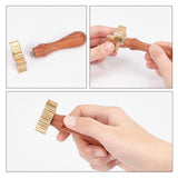 Key Pattern Ice Stamp Wood Handle Wax Seal Stamp