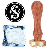 Letter.S Ice Stamp Wood Handle Wax Seal Stamp