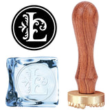 Letter.L Ice Stamp Wood Handle Wax Seal Stamp