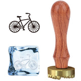 Bicycle Ice Stamp Wood Handle Wax Seal Stamp