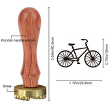 Bicycle Ice Stamp Wood Handle Wax Seal Stamp