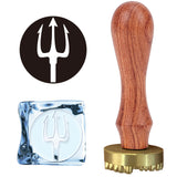 Fork Ice Stamp Wood Handle Wax Seal Stamp