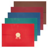 5pcs 5 colors Tri Fold Certificate Covers (Black Red Navy Blue)