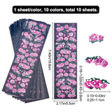 10 Sheets 3D Flower Stickers