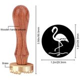 Flamingo Ice Stamp Wood Handle Wax Seal Stamp