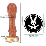 Rabbit Ice Stamp Wood Handle Wax Seal Stamp