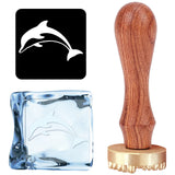 Dolphin Ice Stamp Wood Handle Wax Seal Stamp