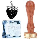 Strawberry Ice Stamp Wood Handle Wax Seal Stamp