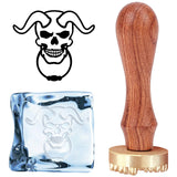 Skeleton Ice Stamp Wood Handle Wax Seal Stamp
