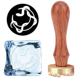 Snake Ice Stamp Wood Handle Wax Seal Stamp