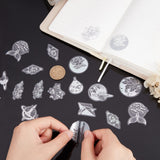 Craspire 360Pcs 8 Style Laser Adhesive Stickers, DIY Scrapbook Decorative Material Stickers, Mixed Patterns, 13~47x11~47x0.1mm, 45pcs/bag, 1bag/style
