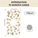 Hand-Washing Scratch Off Cards 120pcs Blank Gift Certificate Scratch Off Cards