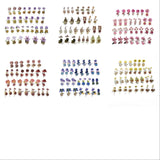 Craspire 180Pcs 6 Styles Waterproof Self Adhesive PET Stickers, for Suitcase, Skateboard, Refrigerator, Helmet, Mobile Phone Shell, Mixed Color, Dried Flower Wax Seal Pattern, 47~61x24~47x0.1mm, 30pcs/style, 6 bags/set