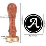 Letter A Ice Stamp Wood Handle Wax Seal Stamp