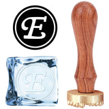 Letter E Ice Stamp Wood Handle Wax Seal Stamp
