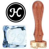 Letter H Ice Stamp Wood Handle Wax Seal Stamp