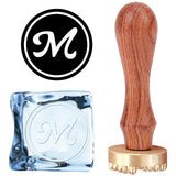 Letter M Ice Stamp Wood Handle Wax Seal Stamp