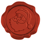 50pcs Christmas Wax Seal Stickers Santa Claus Self Adhesive Wax Seal Stamp Stickers