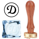 D Letter Ice Stamp Wood Handle Wax Seal Stamp