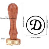 D Letter Ice Stamp Wood Handle Wax Seal Stamp