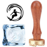 Surf Ice Stamp Wood Handle Wax Seal Stamp