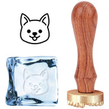 Dog Pattern Ice Stamp Wood Handle Wax Seal Stamp