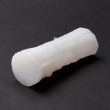 2PCS DIY Halloween Theme Ghost Bridegroom-shaped Candle Making Silicone Molds, Resin Casting Molds, Clay Craft Mold Tools, White, 120x42mm, Inner Diameter: 32x27mm