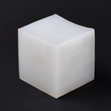 2PCS Luban Lock Puzzle Candle Food Grade Silicone Molds, for Scented Candle Making, White, 73x71x67mm, Inner Diameter: 60x60x60mm