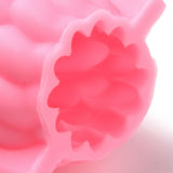 2PCS Twisted Barrel Candle Food Grade Silicone Molds, for Scented Candle Making, Hot Pink, 94x96x95mm