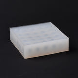 2PCS Square Bubble Candle Food Grade Silicone Molds, for Scented Candle Making, White, 97x100x28mm, Inner Diameter: 90x90x20mm