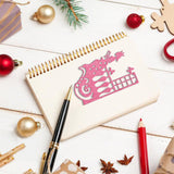 CRASPIRE 4Pcs Metal Fairy Tale Cutting Dies Pumpkin Cart  Princess Castle Gate Stencil Template for Scrapbook Embossing Album Paper Card Craft Festival Decor, Matte Platinum