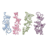 CRASPIRE 4 Pieces Butterfly Border Cutting Dies Metal Die Embossing Stencils for DIY Card Scrapbooking Craft Album Paper Decor