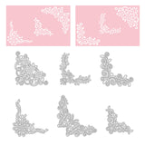 CRASPIRE 6 Pcs 6 Styles Carbon Steel Cutting Dies Stencils, for DIY Scrapbooking/Photo Album, Decorative Embossing DIY Paper Card, Floral Pattern, 1pc/style