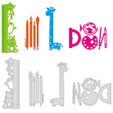 CRASPIRE 4Pcs 4 Style Carbon Steel Cutting Dies Stencils, for DIY Scrapbooking/Photo Album, Decorative Embossing DIY Paper Card, Mixed Patterns, 1pc/style