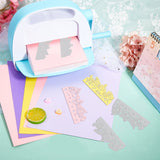 CRASPIRE 2Pcs 2 Style Carbon Steel Cutting Dies Stencils, for DIY Scrapbooking/Photo Album, Decorative Embossing DIY Paper Card, Matte Platinum Color, Butterfly Pattern, 1pc/style