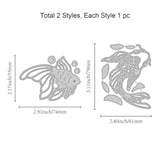 CRASPIRE 2Pcs Koi Metal Cutting Dies