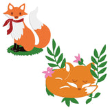 CRASPIRE 2Pcs Foxes Metal Cutting Dies Goldfish Die Cuts