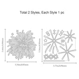 CRASPIRE 2Pcs Fireworks Metal Cutting Dies