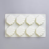 Food Grade Silicone Molds, Fondant Molds, For DIY Cake Decoration, Chocolate, Candy Mold, Shell, Random Single Color or Random Mixed Color, 299x169.5x26.5mm