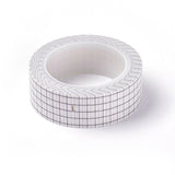 Craspire DIY Scrapbook Decorative Paper Tapes, Adhesive Tapes, Grid Pattern, White, 15mm, about 10m/roll
